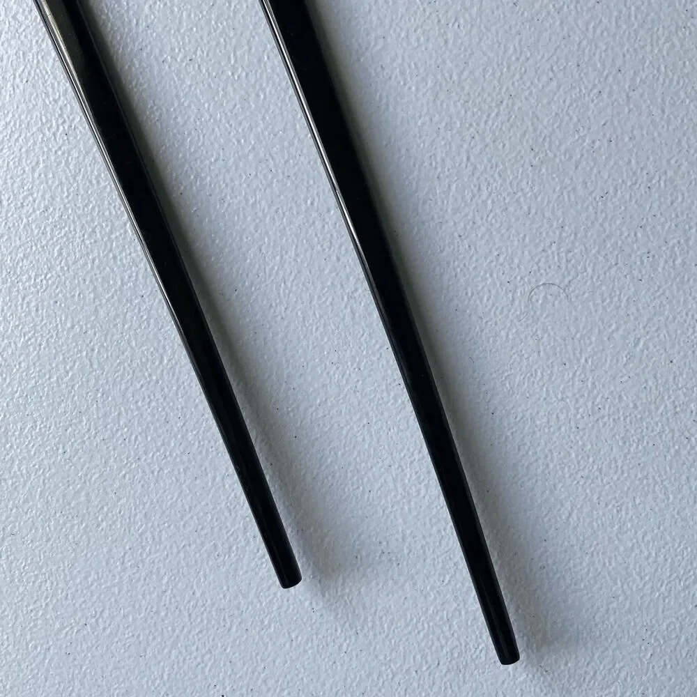 Ikea Vintage Salad Tongs Fork & Spoon Utensils Set Black Plastic 12.5